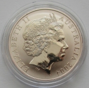 Australia 1 Dollar 2004 Kangaroo 1 Oz Silver
