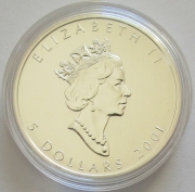Kanada 5 Dollars 2001 Maple Leaf Herbst Koloriert (lose)