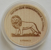 DR Congo 5 Francs 2005 Wildlife Gorilla