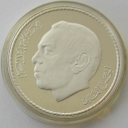 Morocco 50 Dirhams 1976 Green March Silver Proof