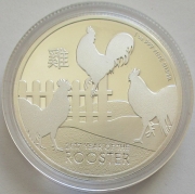 Niue 2 Dollars 2017 Lunar Rooster 1 Oz Silver