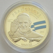 Cook Islands 2 Dollars 2014 Pope Francis 1/2 Oz Silver