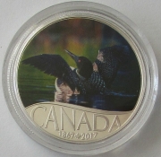Canada 10 Dollars 2017 150th Anniversary Common Loon 1/2 Oz Silver
