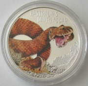 Tuvalu 1 Dollar 2016 Deadly & Dangerous Death Adder