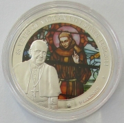 Benin 500 Francs 2014 85 Years Vatican City State Pope Francis Silver