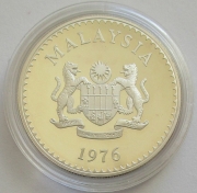 Malaysia 15 Ringgit 1976 15 Years WWF Gaur Silver Proof