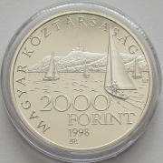 Hungary 2000 Forint 1998 Ships Phoenix Silver Proof