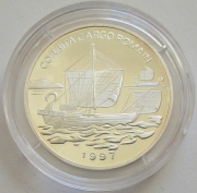 Congo 1000 Francs 1997 Ships Corbita Silver