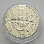 United Kingdom 1 Pound 2011 Britannia 1/2 Oz Silver