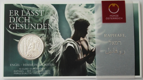 Austria 10 Euro 2018 Guardian Angels Raphael Silver BU