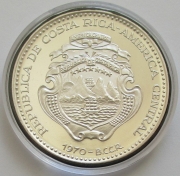 Costa Rica 25 Colones 1970 25 Years Social Legislation Silver