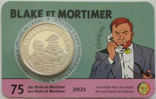 Belgien 5 Euro 2021 75 Jahre Blake & Mortimer