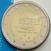 Portugal 2 Euro 2022 100 Years South Atlantic Crossing Proof