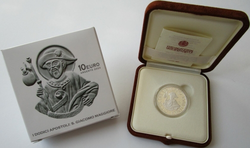 Vatican 10 Euro 2023 Twelve Apostles St. James the Elder Silver