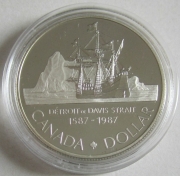 Kanada 1 Dollar 1987 400 Jahre Davis-Expedition PP