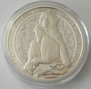 Gibraltar 5 Pounds 2021 Silver Royal Barbary Macaque 1 Oz...