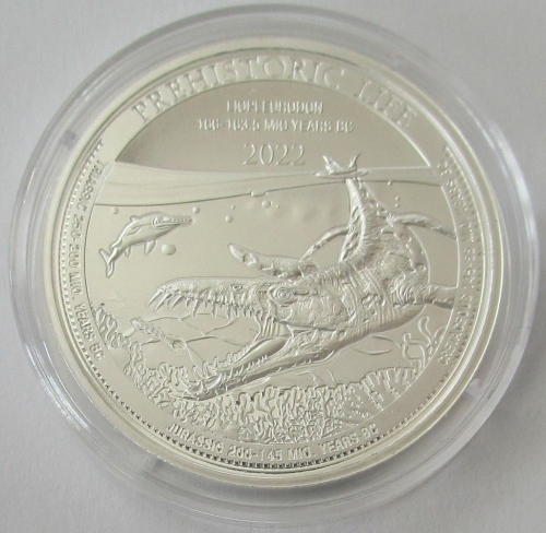DR Kongo 20 Francs 2022 Prehistoric Life Liopleurodon