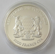 Chad 5000 Francs 2021 Mandala Warthog 1 Oz Silver