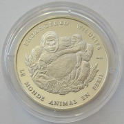 Congo 1000 Francs 2003 Wildlife Gorilla Silver
