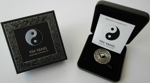Tuvalu 1 Dollar 2016 Rotating Charm Yin & Yang