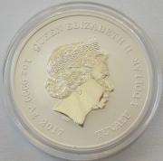 Tuvalu 1 Dollar 2017 Chinese New Year Dragon 1 Oz Silver