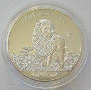 Mozambique 5 Meticais 2015 Lion Fabulous 15 Privy Silver