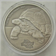 Tokelau 5 Dollars 2013 Wildlife Giant Tortoise 1 Oz Silver