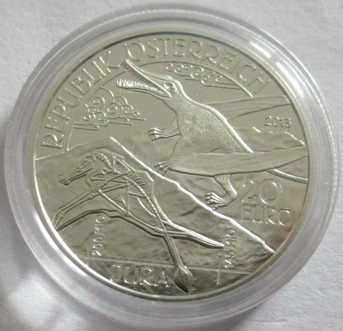 Austria 20 Euro 2013 Lebendige Urzeit Jura Silver