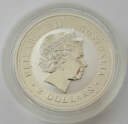 Australia 2 Dollars 2007 Lunar I Pig 2 Oz Silver