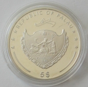 Palau 5 Dollars 2009 Weltwunder Pyramiden von Gizeh