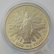USA 1 Dollar 1989 200 Years Congress Silver Proof