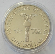 USA 1 Dollar 1989 200 Jahre Kongress PP (lose)