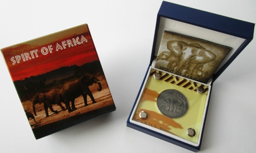 Burkina Faso 1000 Francs 2016 Spirit of Africa Elephant #1 1 Oz Silver