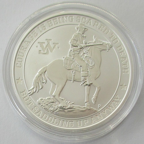 Tuvalu 1 Dollar 2021 John Wayne 1 Oz Silver