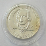 Italy 500 Lire 1992 500 Years America Silver BU