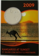 Australia 1 Dollar 2009 Kangaroo at Sunset Fabulous 12...