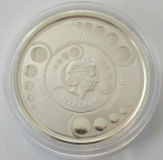 Ghana 5 Cedis 2021 Alien 1 Oz Silver