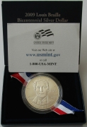 USA 1 Dollar 2009 Louis Braille BU