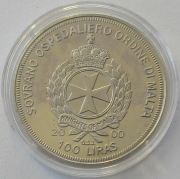 Knights of Malta 100 Liras 2000 Marine Life Protection