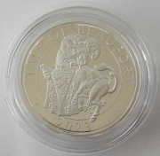 United Kingdom 5 Pounds 2023 Royal Tudor Beasts Yale of Beaufort 2 Oz Silver Proof