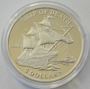 Salomonen 5 Dollars 1999 Schiffe Ship of Death