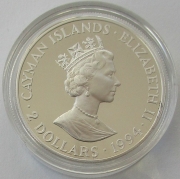 Cayman Islands 2 Dollars 1994 200 Years Wreck of the Ten Sail Silver