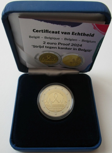 Belgium 2 Euro 2024 Fight against Cancer Proof