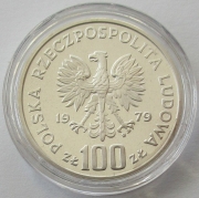 Poland 100 Zlotych 1979 Henryk Wieniawski Pattern Silver