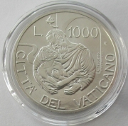 Vatican 1000 Lire 1997 Pope John Paul II Silver