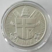 Vatican 1000 Lire 1985 Pope John Paul II Silver