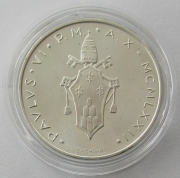 Vatican 500 Lire 1972 Grapes & Barley Ear Silver