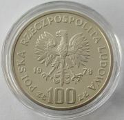 Poland 100 Zlotych 1978 Janusz Korczak Silver