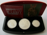Australien 3er Set 2011 Lunar II Hase PP