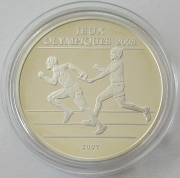 Congo 1000 Francs 2007 Olympics Beijing Relay Race Silver